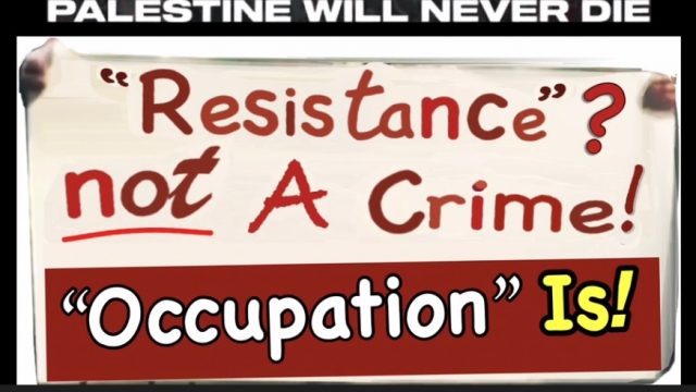 PALESTINE OCCUPATION CRIME